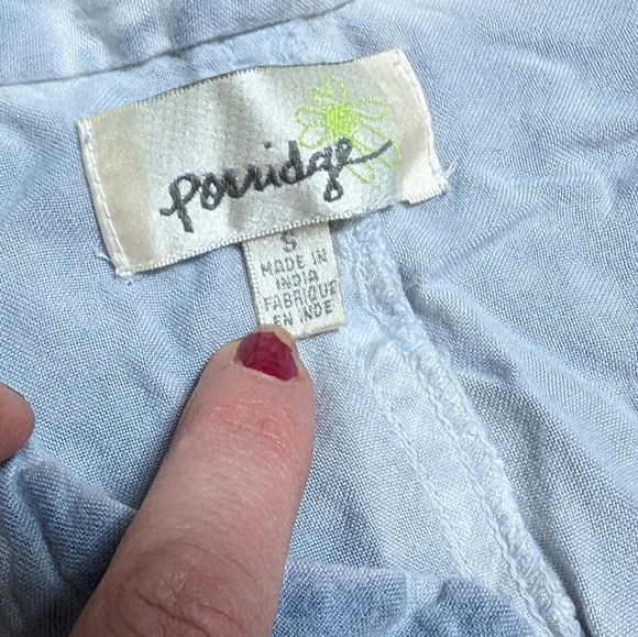 Porridge by Anthropologie tencel feel tiedye wash lightweight 3/4 sleeve dress S - Picture 8 of 12